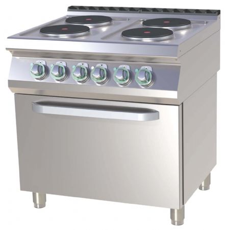 Fourneau triphasé sur four 4 feux 16,7 kW - RM Gastro - SPT 780/21 E Fourneau triphasé sur four 4 feux 16,7 kW - RM Gastro - SPT 780/21 E