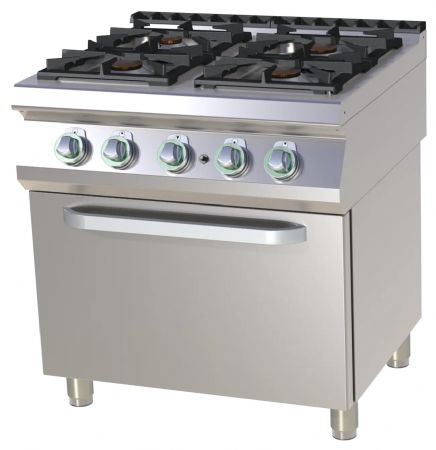 Fourneau à gaz sur four 4 feux 33 kW - RM Gastro - SPT 780/21 G Fourneau à gaz sur four 4 feux 33 kW - RM Gastro - SPT 780/21 G