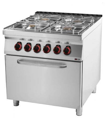 Fourneau à gaz sur four 4 feux 24,5 kW - Redfox - SPT 90/80 11 GE