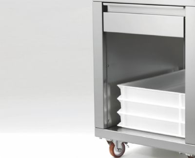 Support pour formeuse à pizza - 520x590x775