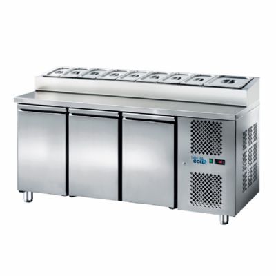 Saladette rfrigre +4/ +10C tropicalise 3 portes 10x GN1/3 - 420L