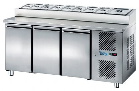 Saladette réfrigérée professionnelle 3 portes 10 x capacité bacs positive - Sofraca - SR3P Saladette réfrigérée professionnelle 3 portes 10 x capacité bacs positive - Sofraca - SR3P