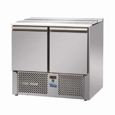 Saladette rfrigre petit modle +4/ +10C tropicalise 2 portes GN1/1 - 220L