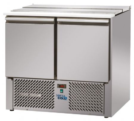 Saladette réfrigérée professionnelle 2 portes 220 L couvercles non inclus - Sofraca - SRM2P Saladette réfrigérée professionnelle 2 portes 220 L couvercles non inclus - Sofraca - SRM2P