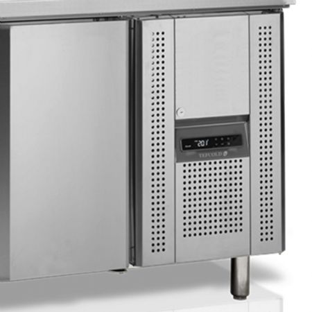 Comptoir de préparation de sandwich GN1/1 - 3 portes inox 407 L +2 à +10 °C - Tefcold - SS7300