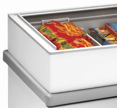 Congélateur horizontal supermarché 2 couvercles coulissants plats - Tefcold - SSF200