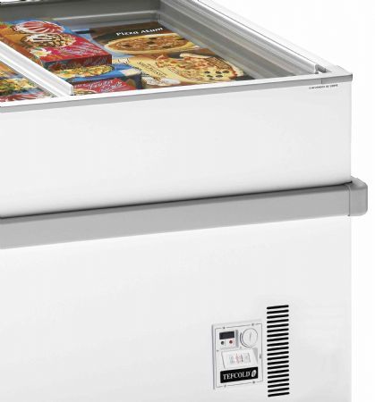 Congélateur horizontal supermarché 2 couvercles coulissants plats - Tefcold - SSF200