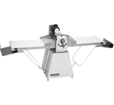 Laminoir professionnel avec tables relevables en inox - largeur tapis 605 mm
