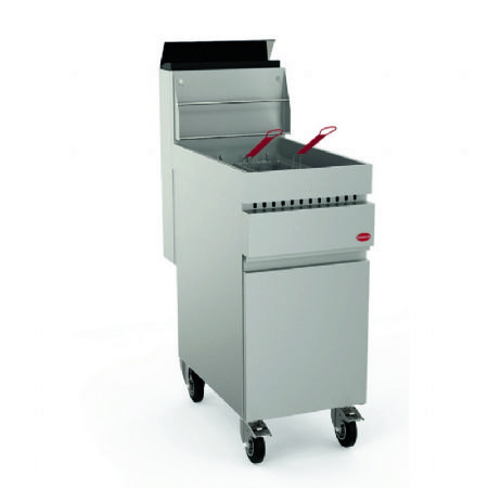 Friteuse gaz haut rendement avec filtration sur coffre 27kW - 26L
