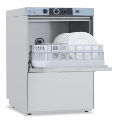 Lave-verres simple paroi sans adoucisseur intégré - panier 400x400 mm - 8 L - hauteur de passage 300 mm Lave-verres simple paroi sans adoucisseur intégré - panier 400x400 mm - 8 L - hauteur de passage 300 mm