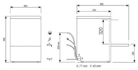 Lave-Verres professionnel - 8 litres - STARTECH DG - Panier 400 x 400 mm - adoucisseur - Colged - STAR405DGA