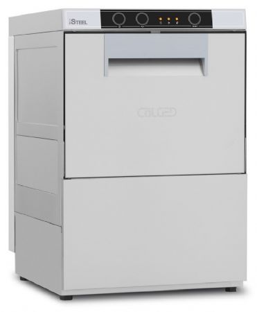 Lave-Verres professionnel avec pompe de vidange - 7 litres - STEELTECH V1 - Panier 350 x 350 mm - Colged - STEEL330PV1