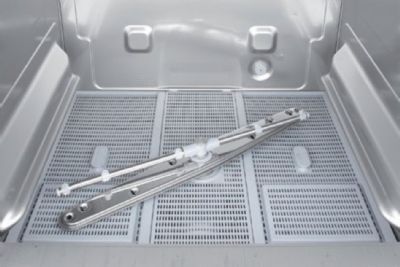 Lave-vaisselle frontal inox avec pompe de relevage - panier 500x500 mm