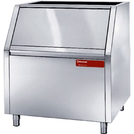 Bac de stockage glaçons 350 kg en acier inox AISI 304 1250x790x1000 mm - Diamond - STORE350/90-115