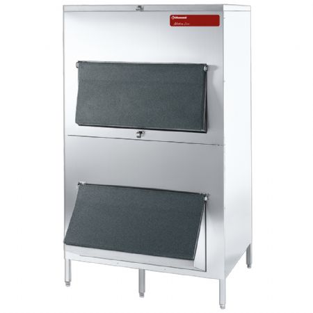 Bac de stockage 2 portes avec isolation inox - 1110x1060x1915 mm
