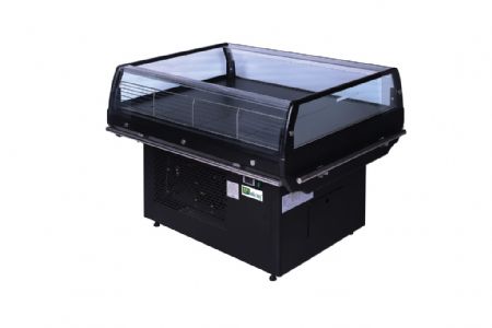 Ilot libre service rfrigr positif 3 faces vitres +2 / +8C - 190L