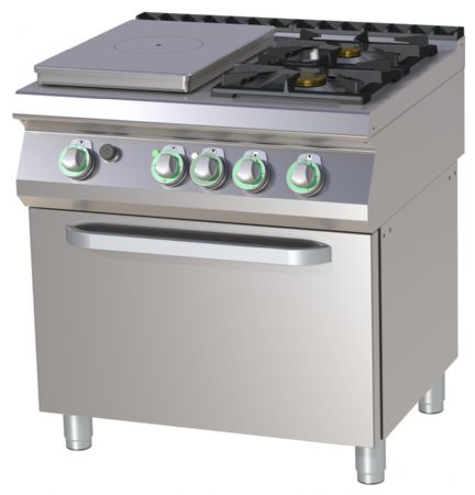 Fourneau à gaz sur four 3 feux 19,1 kW - RM Gastro - STPST 780/21 GE Fourneau à gaz sur four 3 feux 19,1 kW - RM Gastro - STPST 780/21 GE