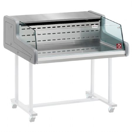 Vitrine transportable réfrigérée vitre self-service et groupe incorporé 1000x930x345 mm - Diamond Promo - SUP10-ZS/R2