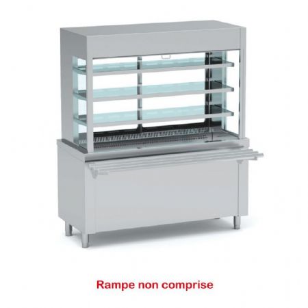 Self-services réfrigéré meuble vitrine 3 niveaux capacité 3 GN1/1-R290 température positif - Eratos - SVPPN-120