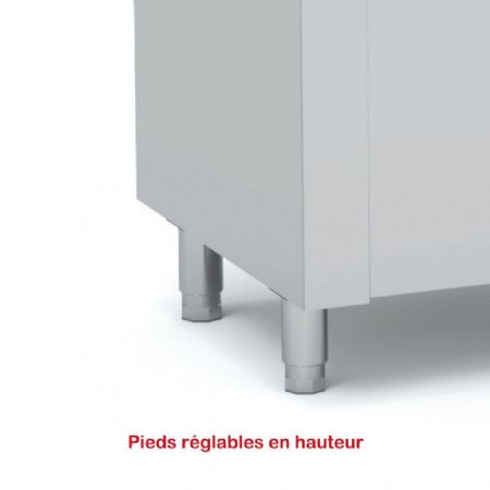 Self-services réfrigéré meuble vitrine 3 niveaux capacité 3 GN1/1-R290 température positif - Eratos - SVPPN-120