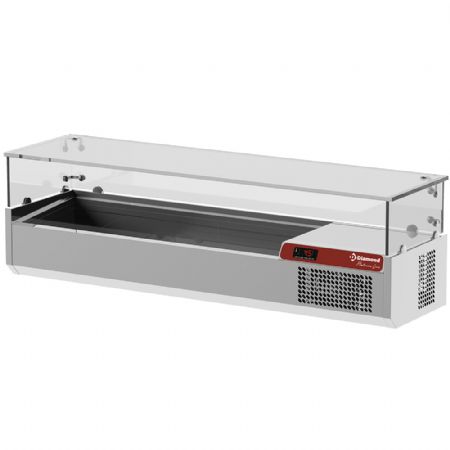 Saladette avec vitre 1400 mm