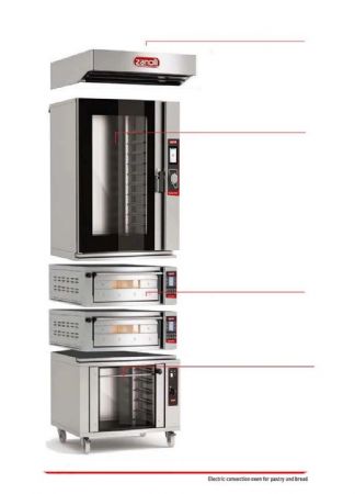 Four lectrique  convection pour ptisserie avec 10 niveaux