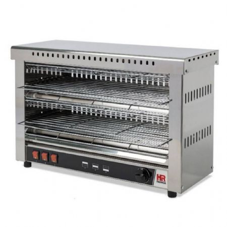 Toaster grand avec minuteur et bac à miettes amovible, puissance 4,2 kW, monophasé - Hr Fainca - T09CON