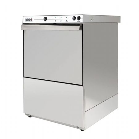 LAVE-VERRES FRONTAL, DOSEUR RINCAGE + ADOUCISSEUR, PANIER 350x350, 400x480x590
