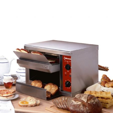 Toaster automatique 540 toasts/heure, 2.65 kW, 500x680x460 mm - Diamond Promo - TA/540