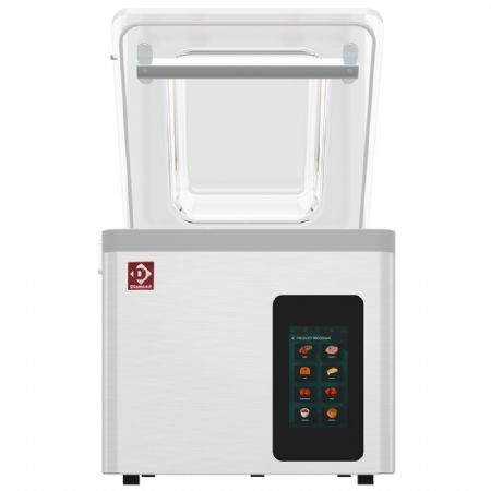 Machine sous vide cuve inox 370x350xh150 mm - 16 m3/h cran TOUCHE