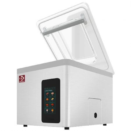 Machine sous vide cuve inox 370x350xh150 mm - 16 m3/h cran TOUCHE
