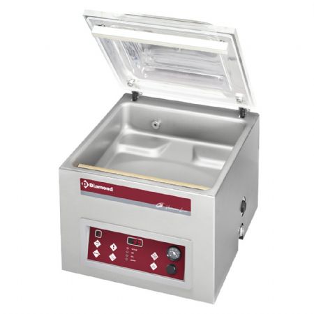 Machine Sous Vide chambre 420x370x180 mm, 21 m³/h, barre de soudure 420 mm - Diamond - TA-90/S