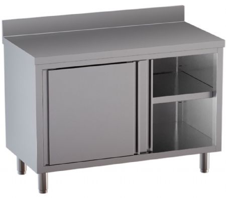 Table armoire neutre avec dosseret arrière - Diamond - TA167D-SA6