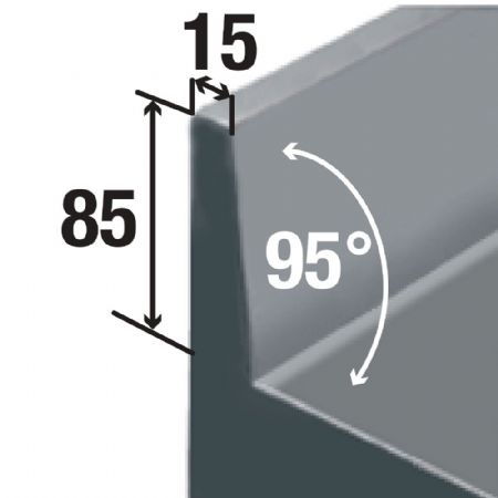 Table professionnelle sur armoire en inox AISI 441 avec dosseret - Diamond - TA87/B