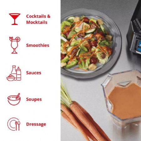 Blender 1,4 L avec fonction pulse et interrupteur à bascule - Waring - TBB145E
