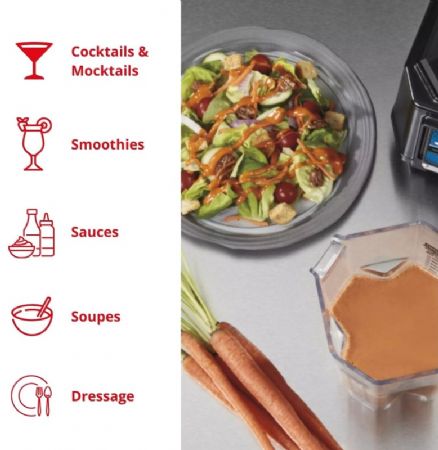 Blender de bar à interrupteur à bascule avec bol copolyester de 1,4 L - 1400 W