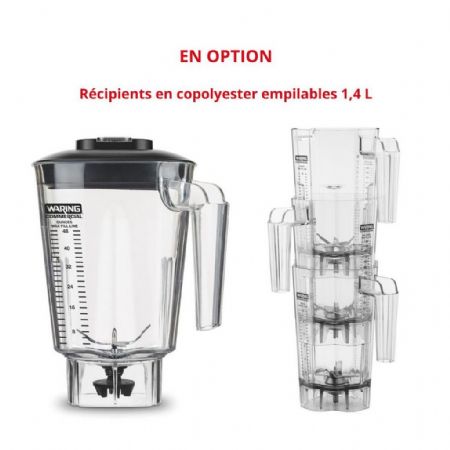 Blender électronique avec bol de 1,4 L et 2 vitesses - Waring - TBB160E
