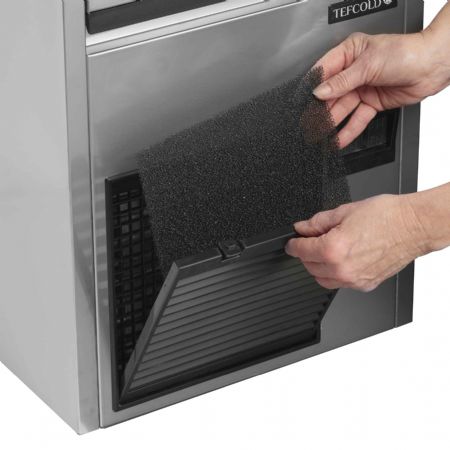 Machine à Glaçons PRO avec réserve de glaçons transparents production 26 kg/24h - Tefcold - TC26