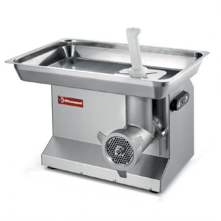Hachoir à viande en inox N° 32 de table, Ø 6 mm, 300 kg/h, 2.2/2,2 kW - Diamond - TCX32/ND