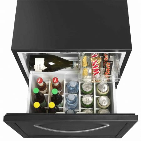 Réfrigérateur minibar tiroir positif noir 45 L +5 à +12 °C - Tefcold - TD50A