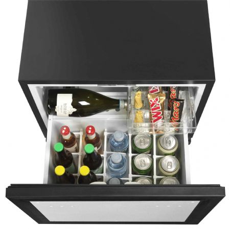 Réfrigérateur minibar tiroir noir 45 L +5 à +12 °C - Tefcold - TD50C