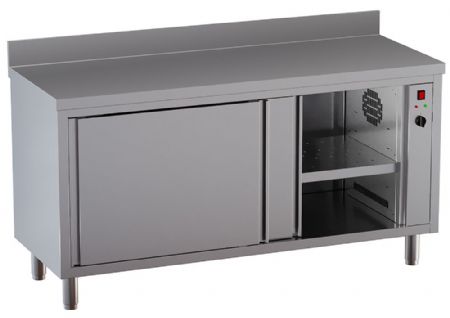 Armoire chauffante 2 portes coulissantes avec dosseret arrière - Diamond - TE207D-SA8