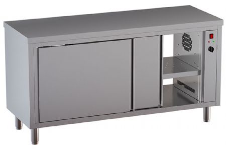 Table armoire chauffante traversante centrale 1600x700x850mm - Diamond - TEP167-SA6