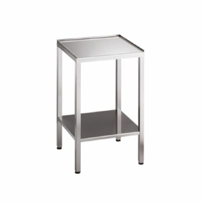 Support inox pour friteuse 1 cuve - 290x370x650 mm