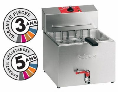 Friteuse électrique de comptoir inox à poser avec cuve 10 L puissance 6,9 kW Friteuse électrique de comptoir inox à poser avec cuve 10 L puissance 6,9 kW