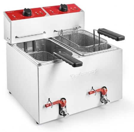 Friteuse A poser petite capacité électrique de table 2x7 litres - Valentine - TF77M Friteuse A poser petite capacité électrique de table 2x7 litres - Valentine - TF77M