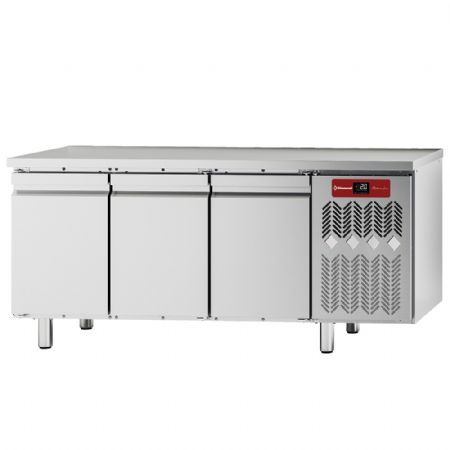 Table frigorifique professionnelle ventilée 3 portes GN 1/1 positive - Diamond - TFC3/AG-3