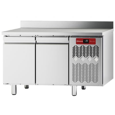 Table desserte réfrigérée murale ventilée 2 portes pleines 260 L - Diamond - TFM2/AG-2