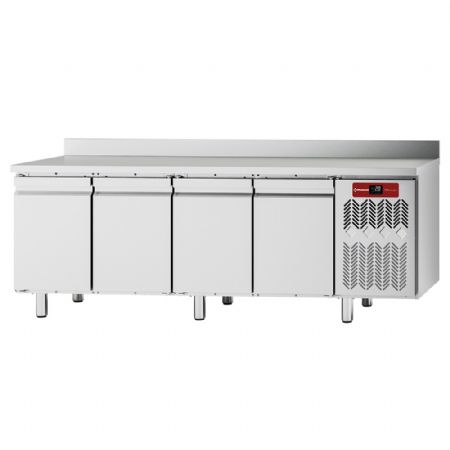 Table desserte réfrigérée murale ventilée 4 portes pleines 550 L - Diamond - TFM4/AG-6