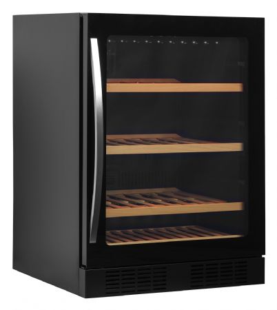 Cave à vin 1 porte vitrée positive noir 141 L +5 à +18 °C - Tefcold - TFW200-F